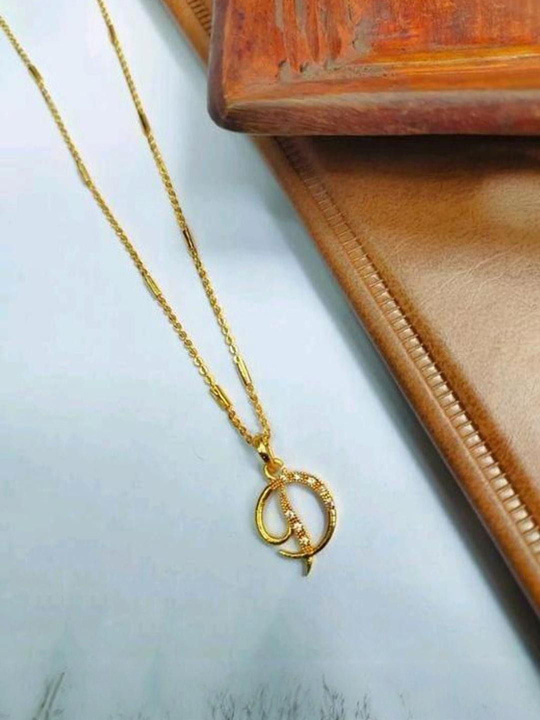 CLONEO D Alphabet Gold-Plated Pendants