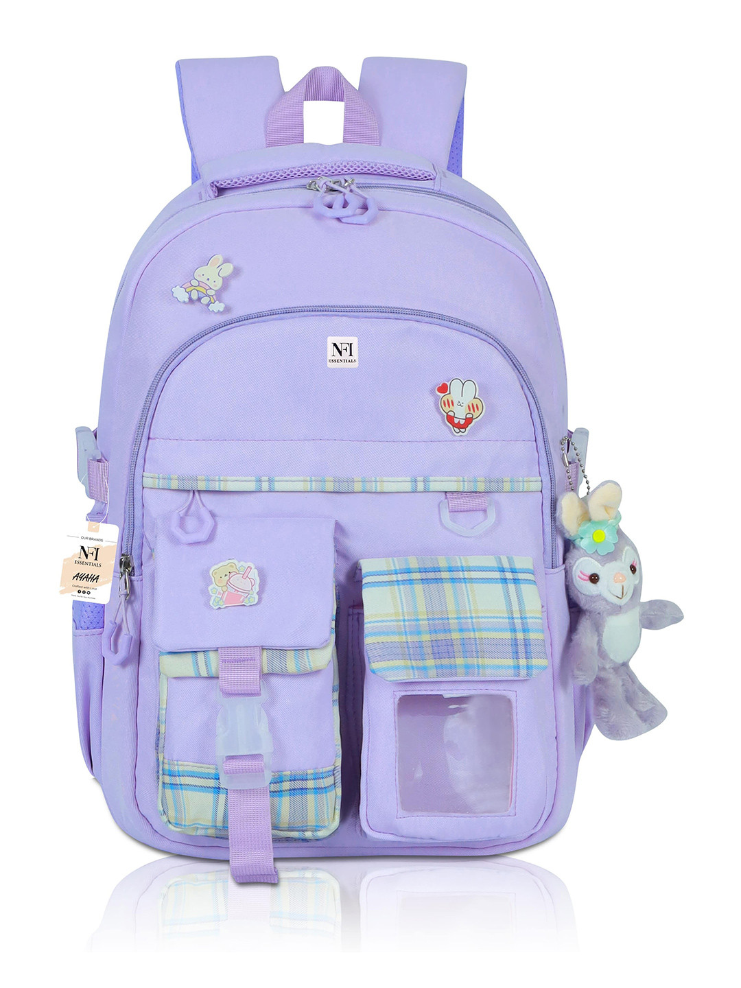 NFI essentials Girls Backpack with Keychain