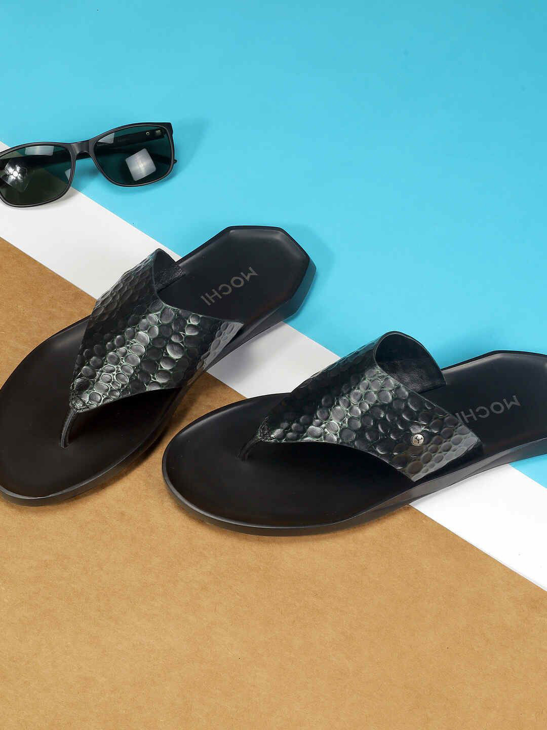 Mochi Cushioned Footbed Leather Comfort Sandals