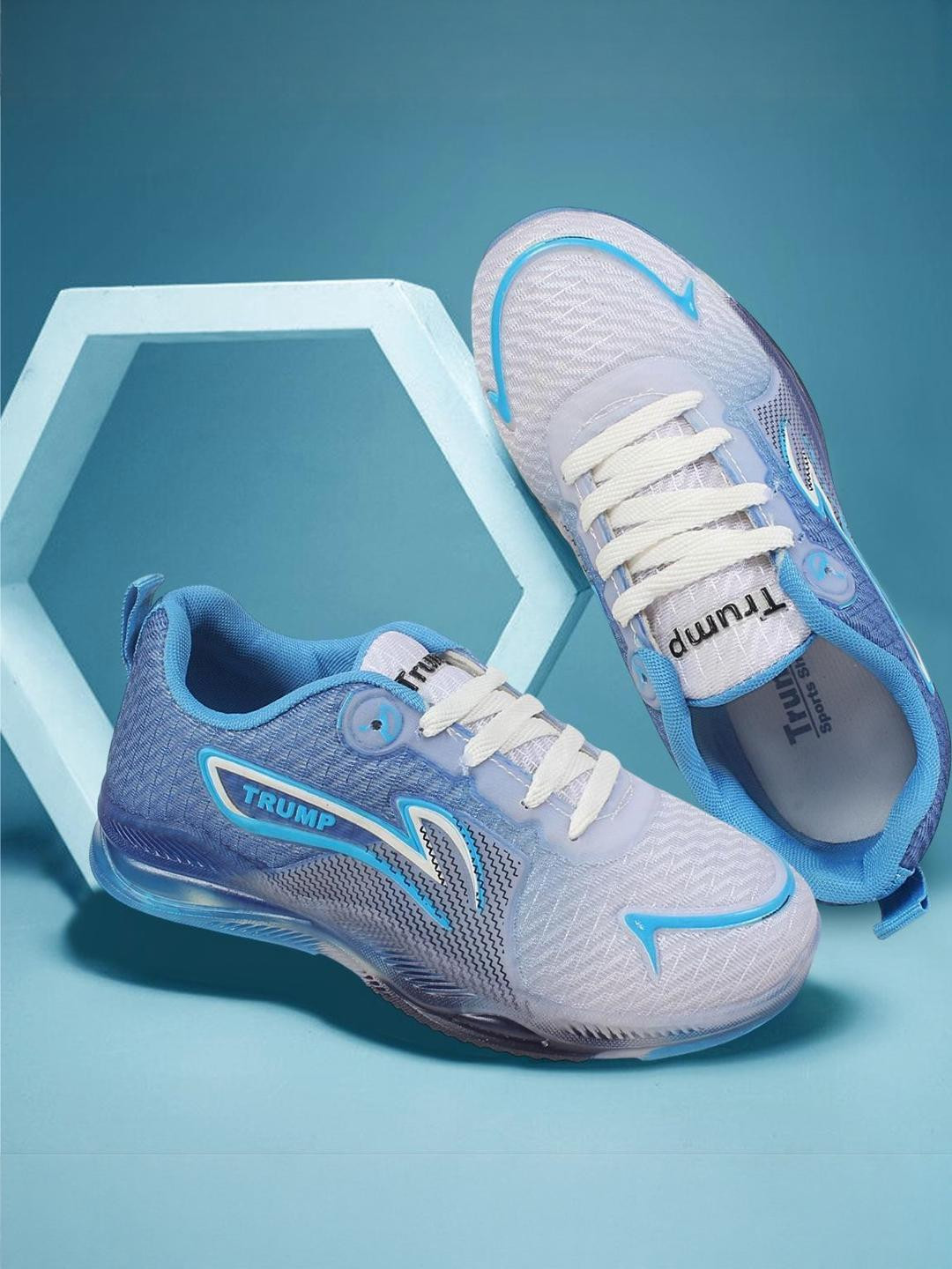 Trump Unisex Kids Blue Textured Casual Trekking Shoes