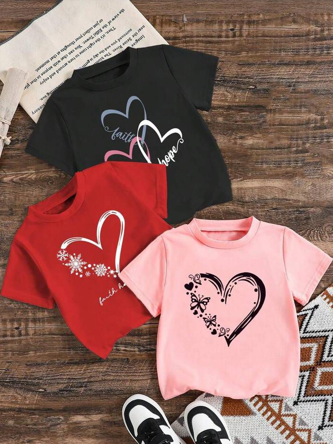DAMN GUD DG 3Pc Kids Printed T-shirt