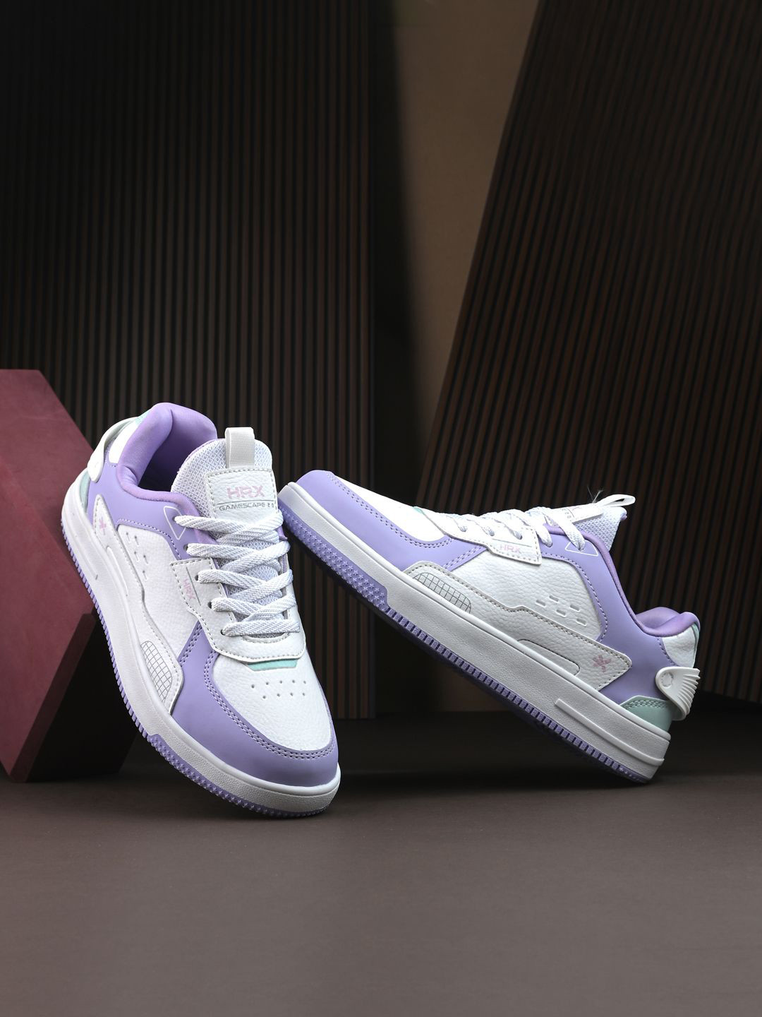 HRX by Hrithik Roshan Club Culture Women Colourblocked Lace Ups Sneakers