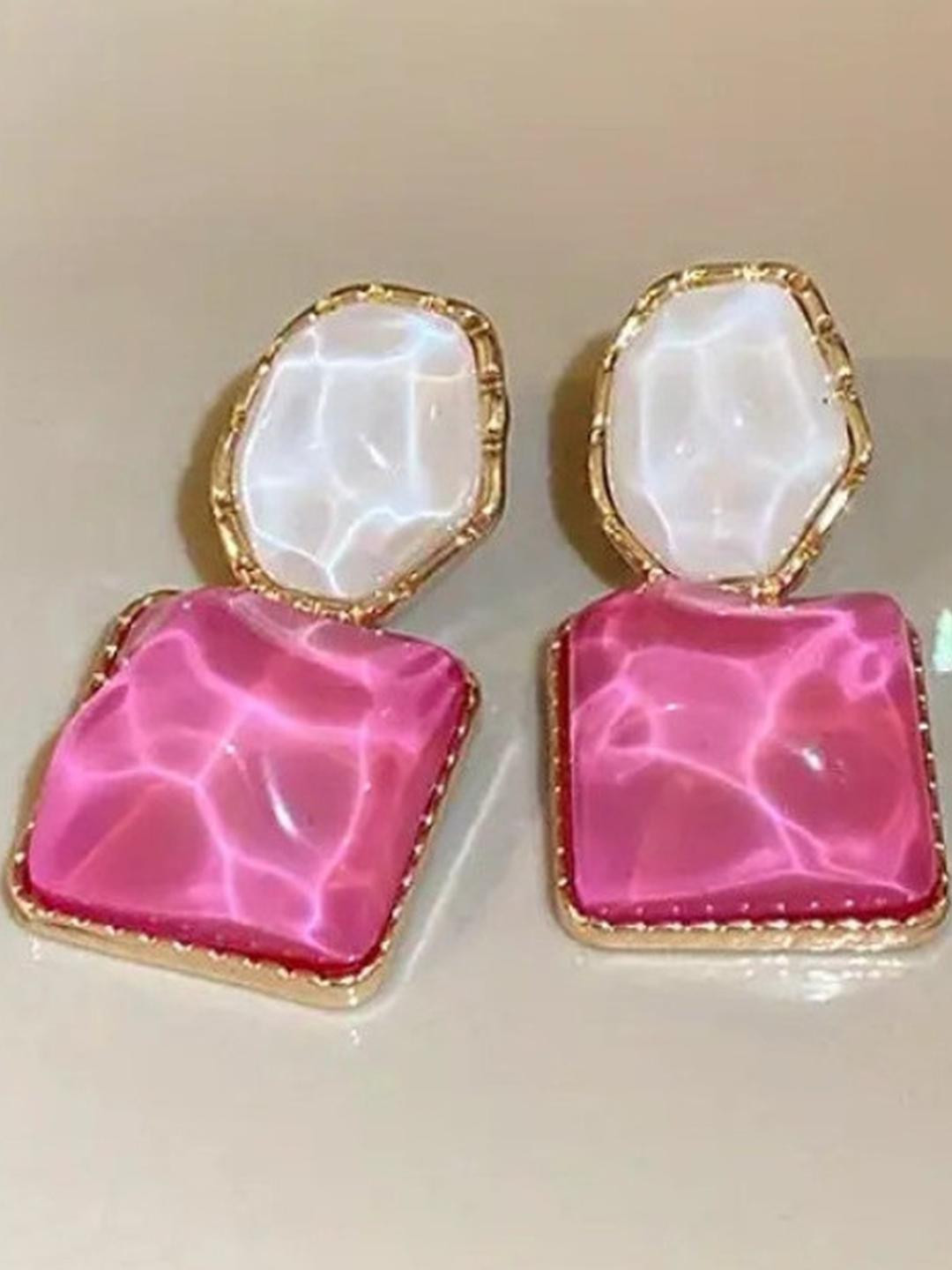 AKISON JEWELS Gold-Plated Alloy Earrings