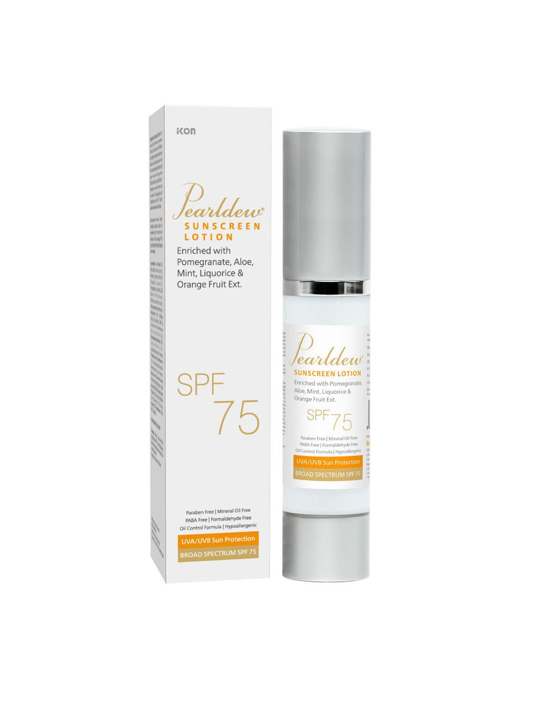 Pearldew Sunscreen Lotion With SPF 75- 50 ml