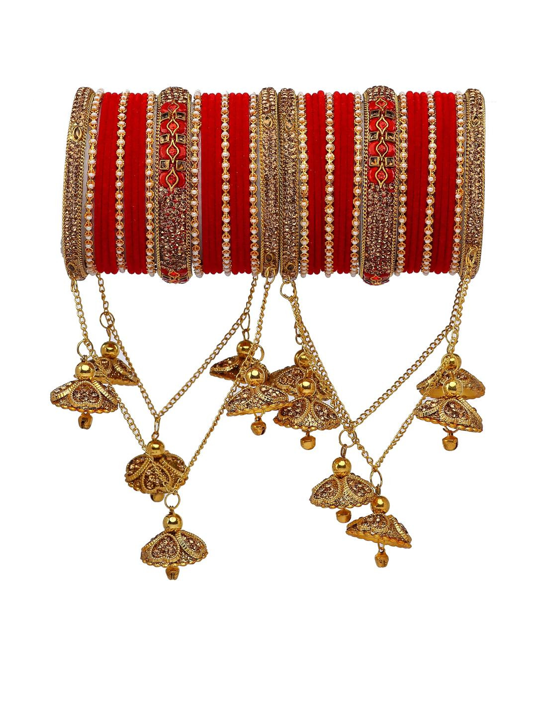Amika Set Of 42 Gold-Plated Bangle