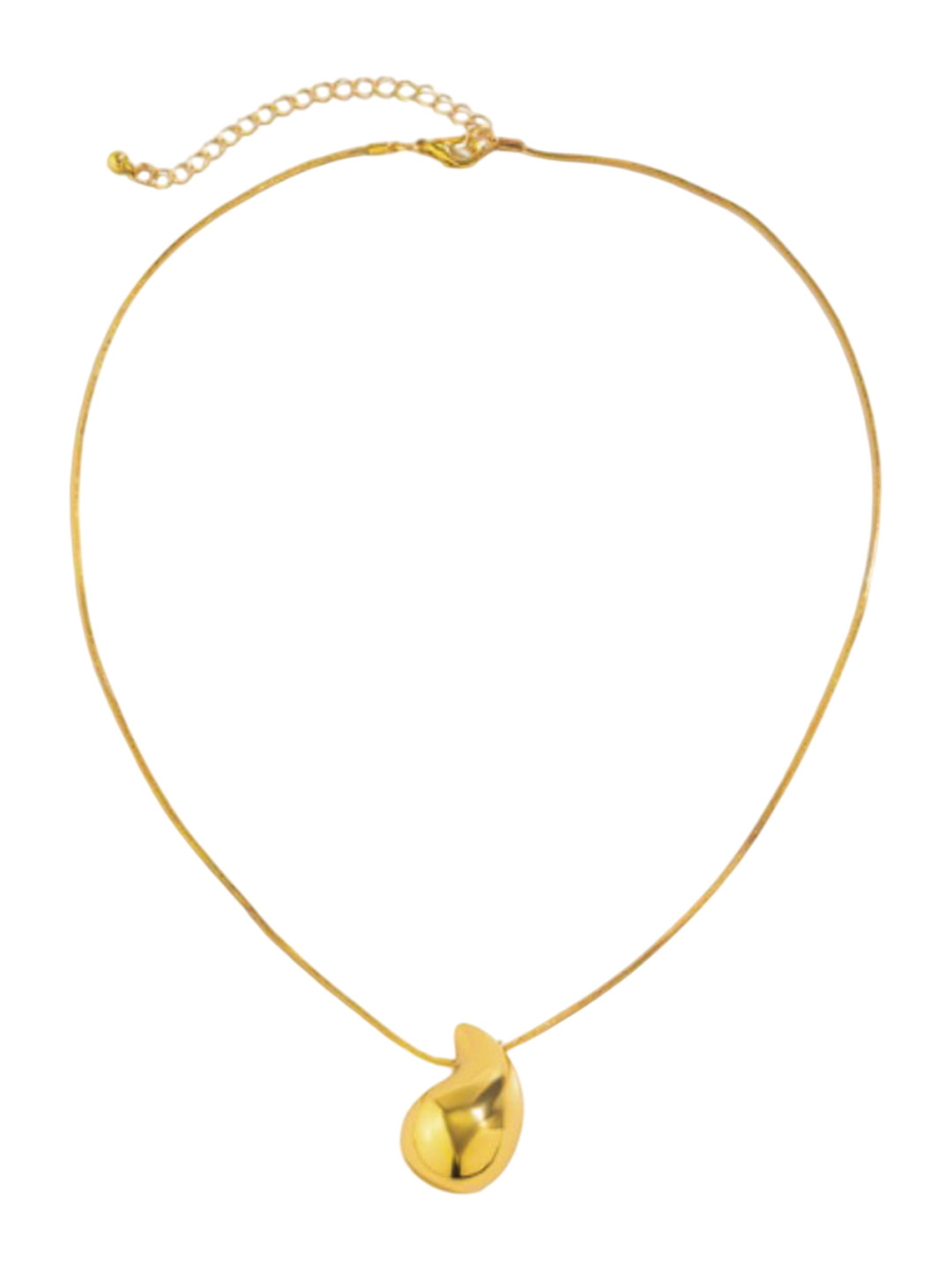 Bling Queen Gold-Plated Wave & Waterdrop Minimal Chains