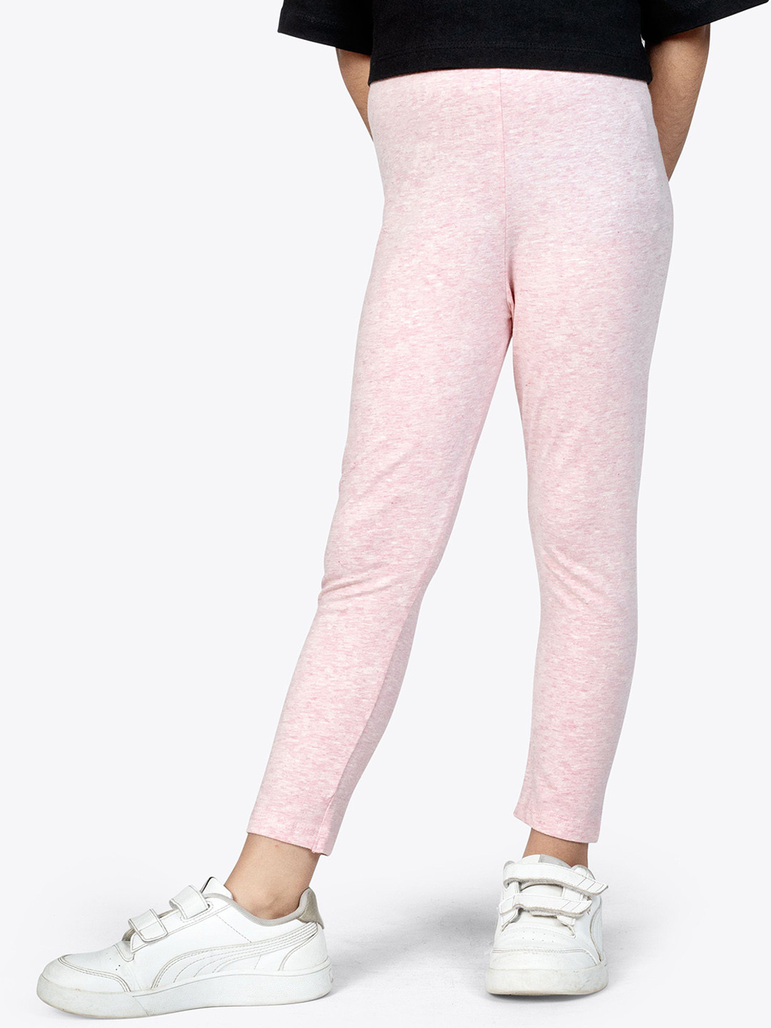ariel Girls Cotton Regular Fit Ankle-Length Leggings