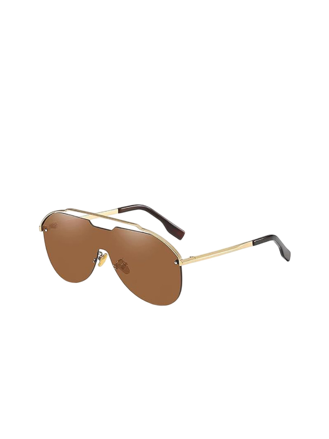 AUGEN Unisex Half Rim Aviator Sunglasses with UV Protected Lens VI-SG-217-C5