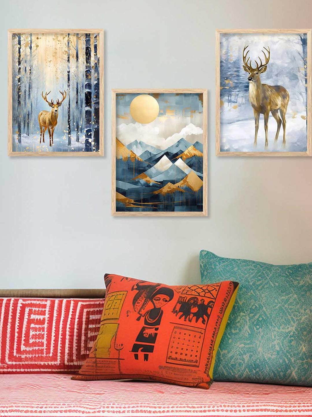 WALLLANE Birds and Animals Wood Wall Art