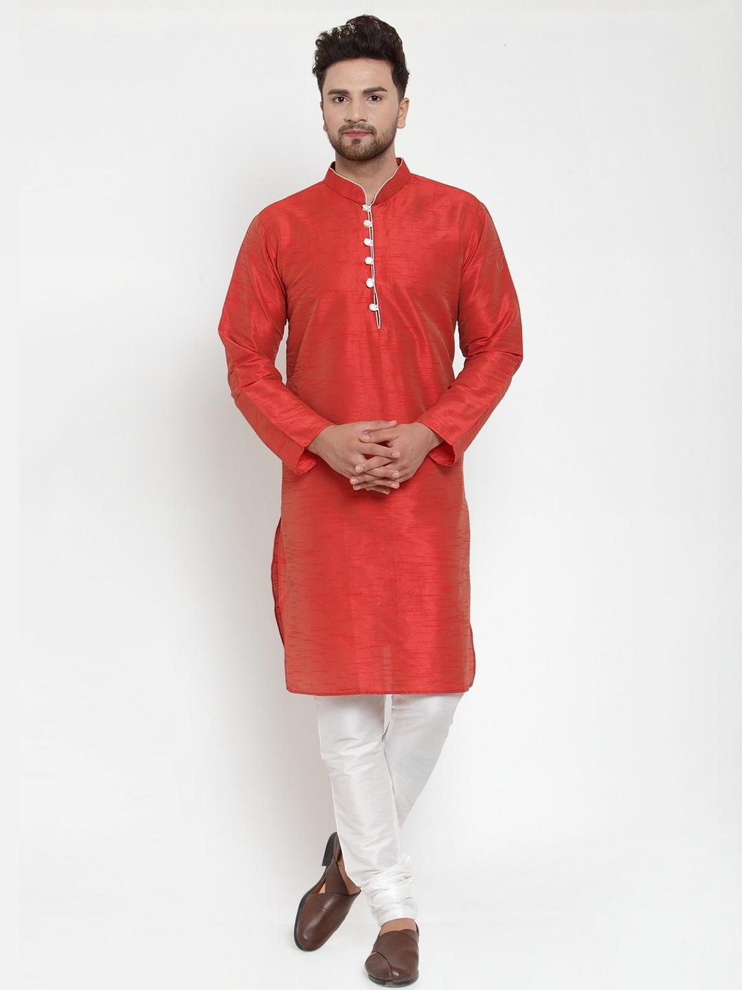 B BEN Men Long Sleeved Kurta With Pyjamas