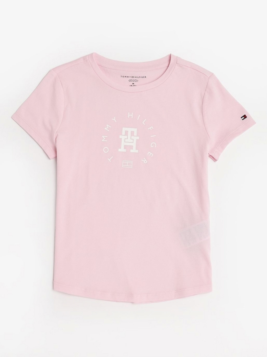 Tommy Hilfiger Girls Outlet Brand Logo Printed Pure Cotton T-shirt