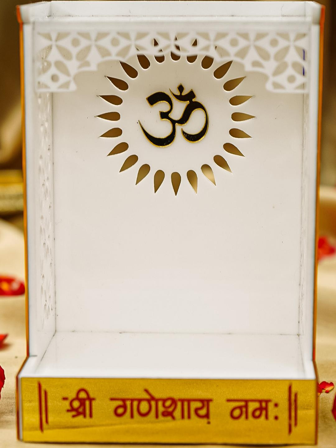 Ekhasa White Acrylic Mandir