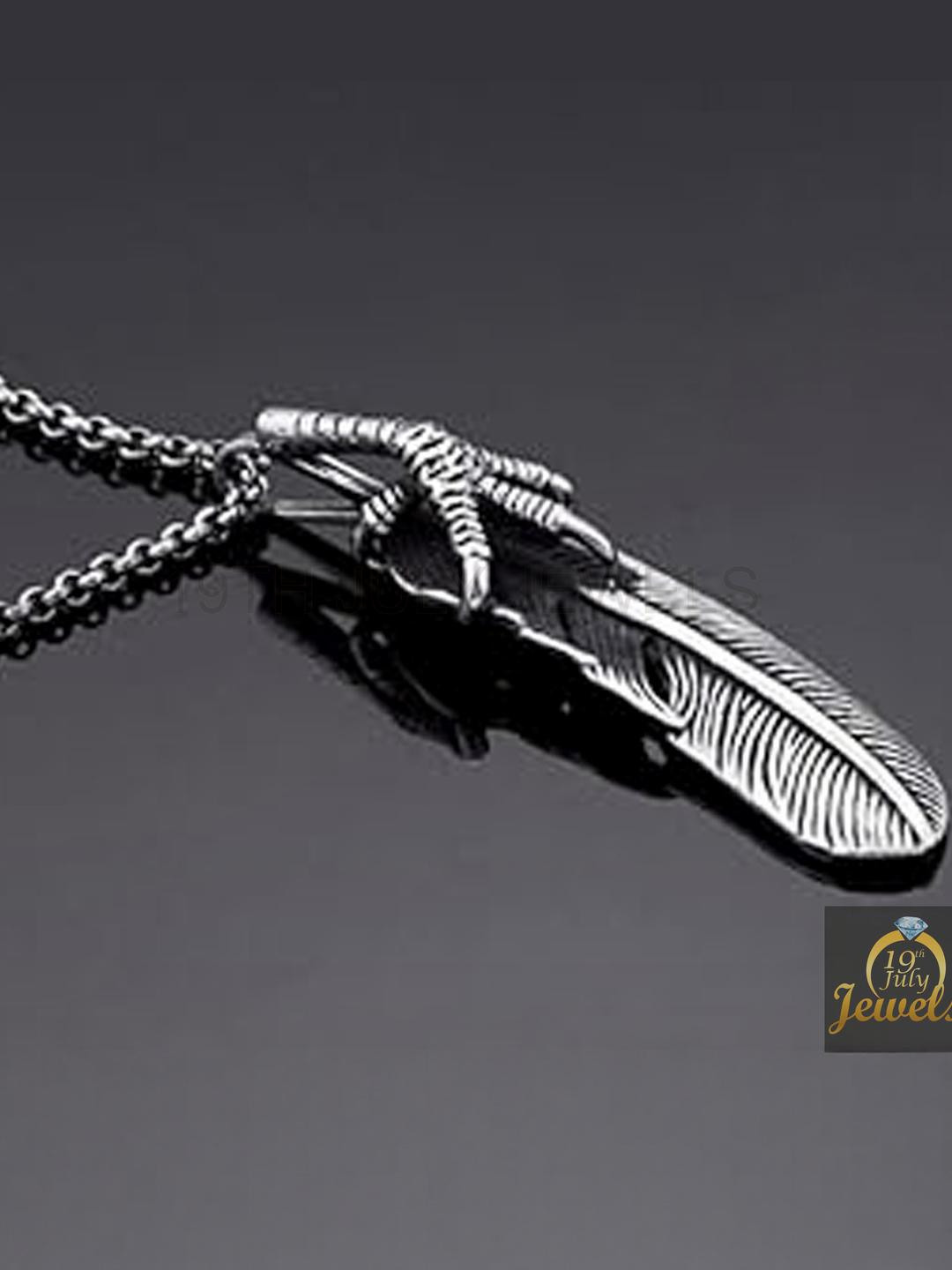 19TH JULY JEWELS Unisex Silver-Plated Stainless Steel Necklace Chain