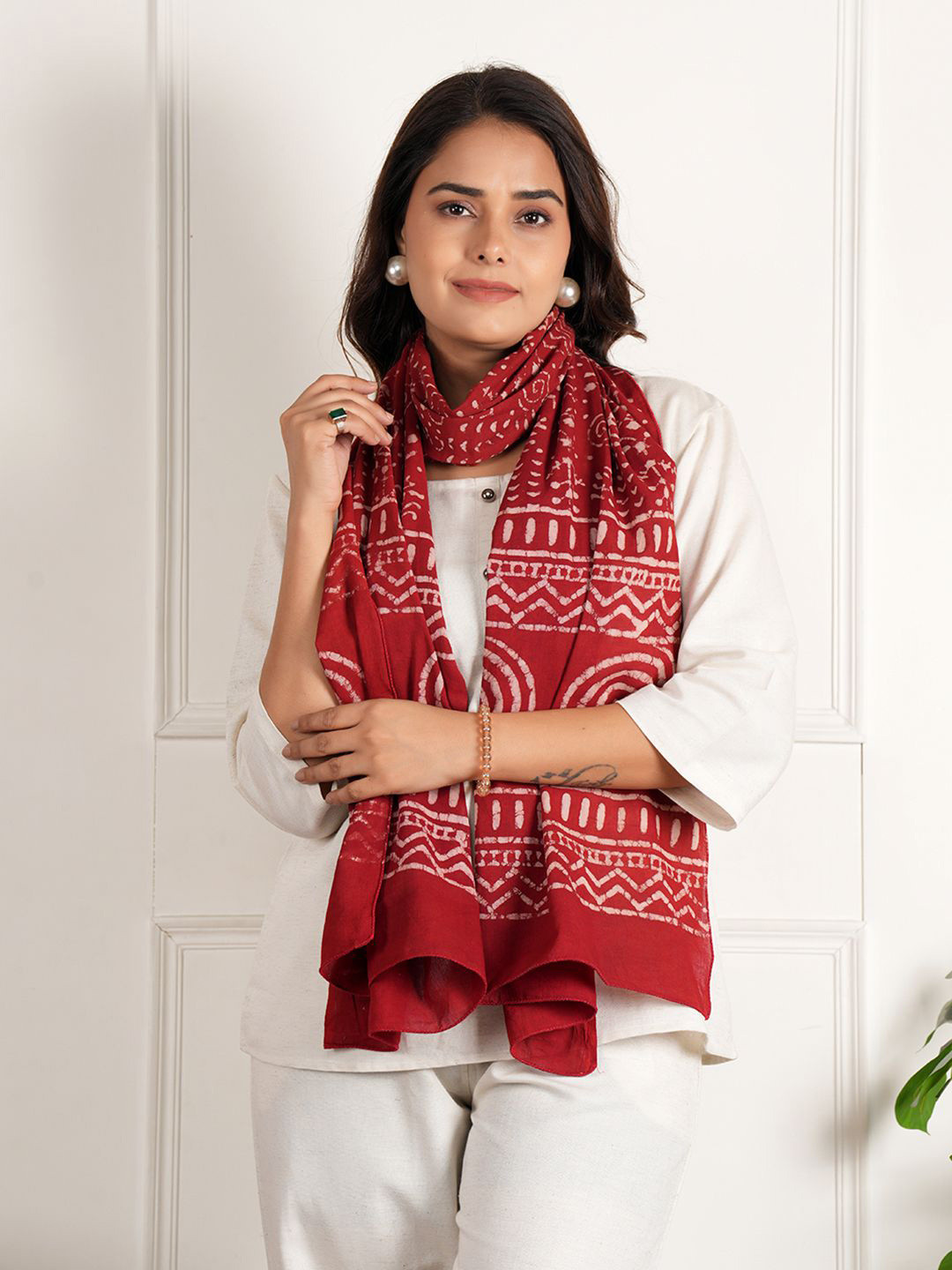 Style Shoes Ethnic Motifs Printed Cotton Dupatta