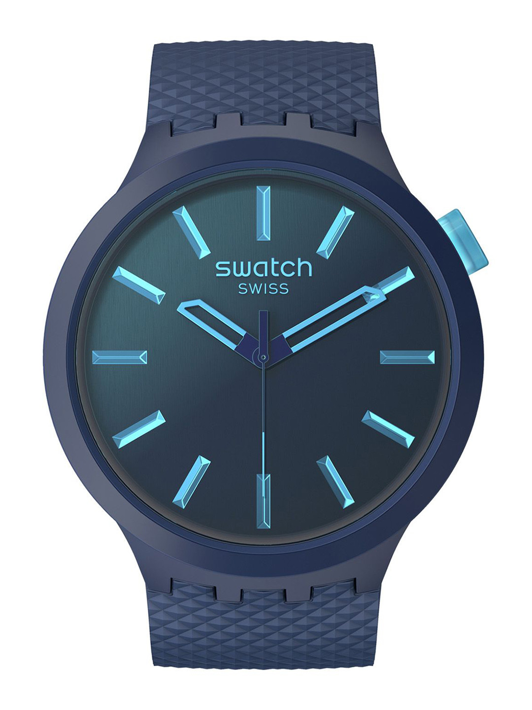 Swatch Unisex Dial & Ceramic Textured Straps Analogue Watch SB05N113
