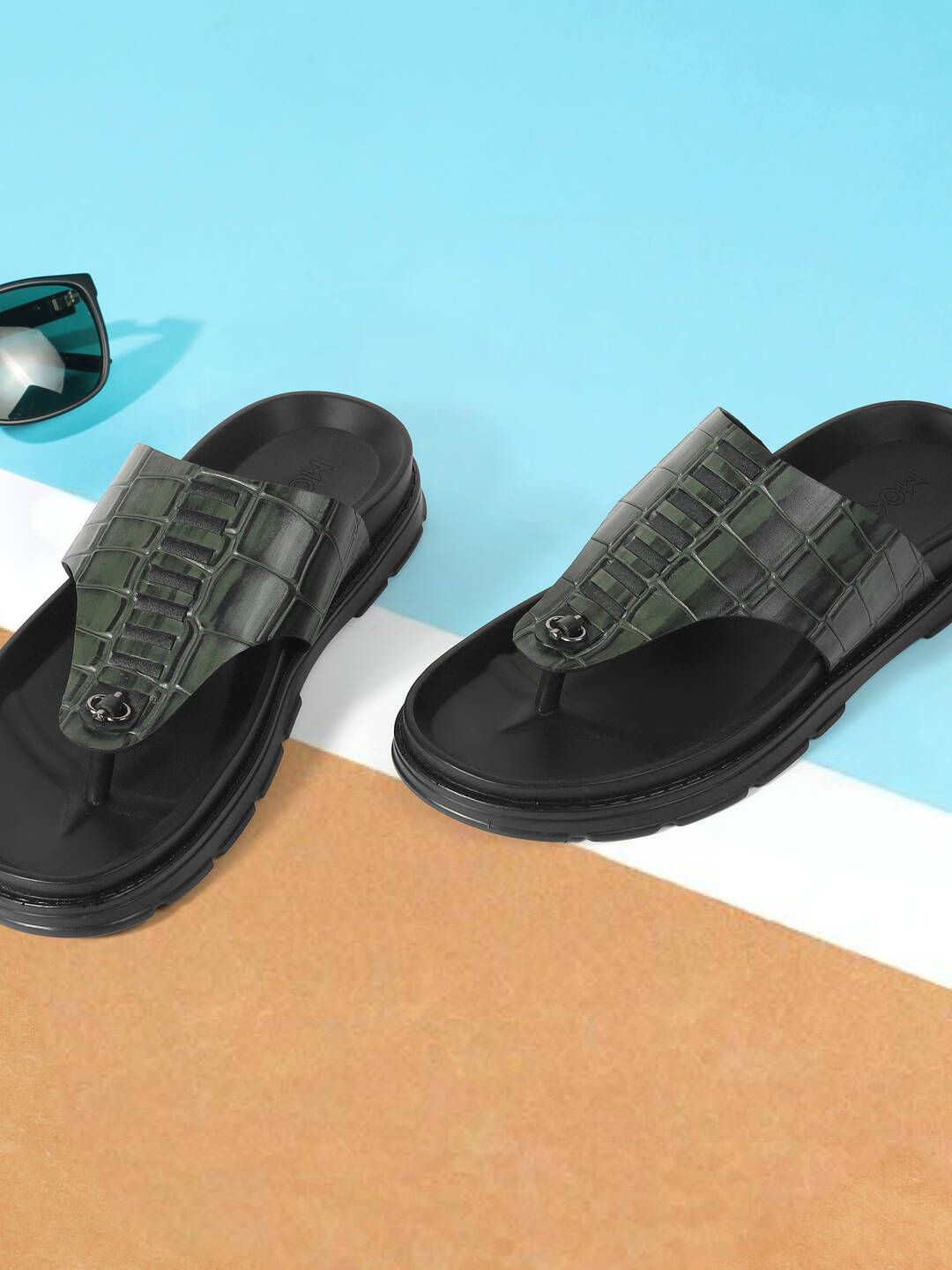 Mochi Cushioned Footbed Leather Comfort Sandals