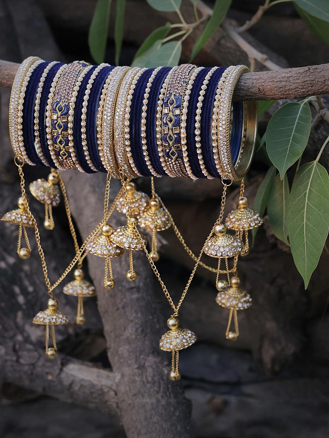 Amika Set Of 42 Gold-Plated Bangle