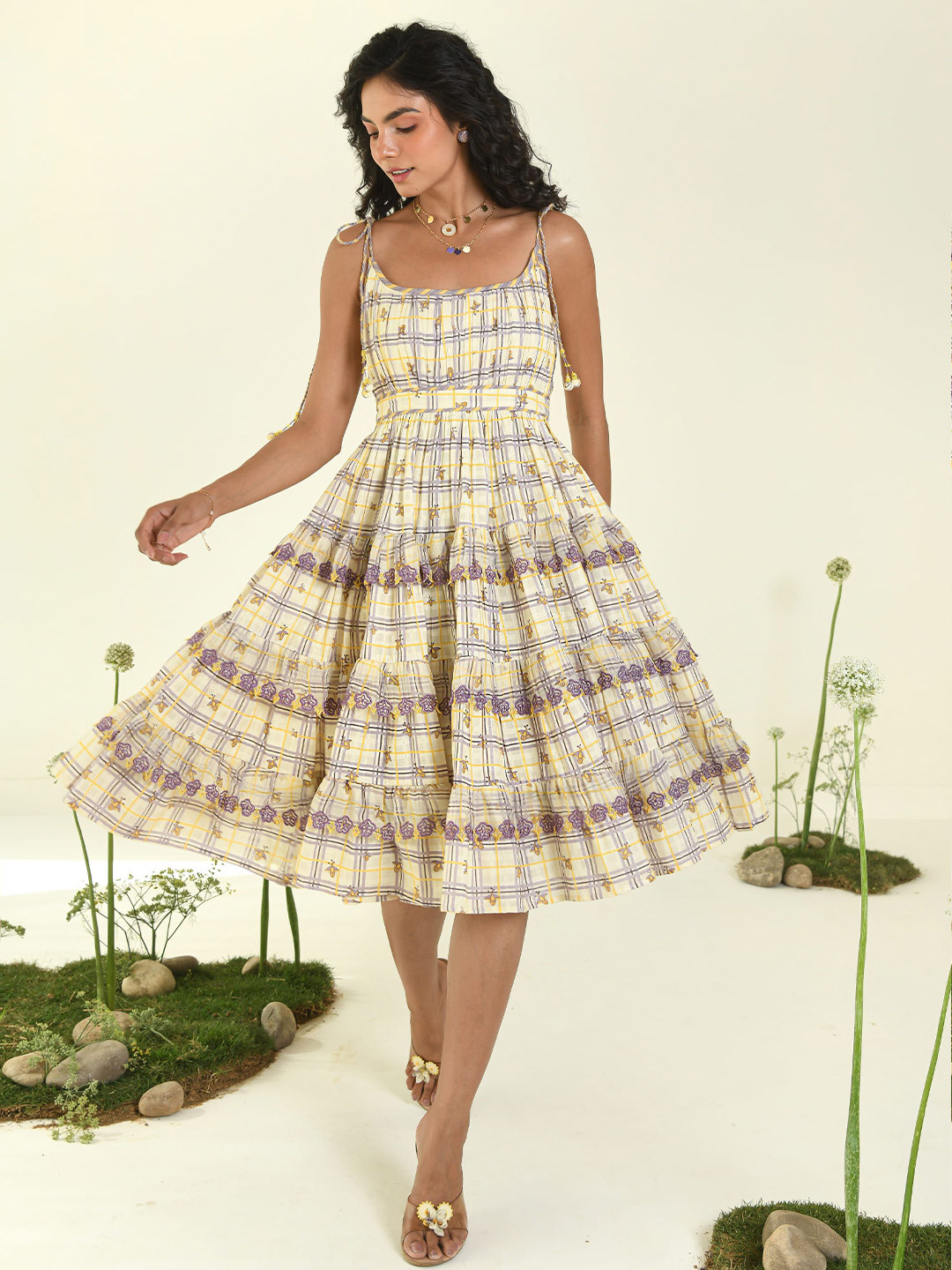 Baise Gaba Willow Women Fit & Flare Midi Dress