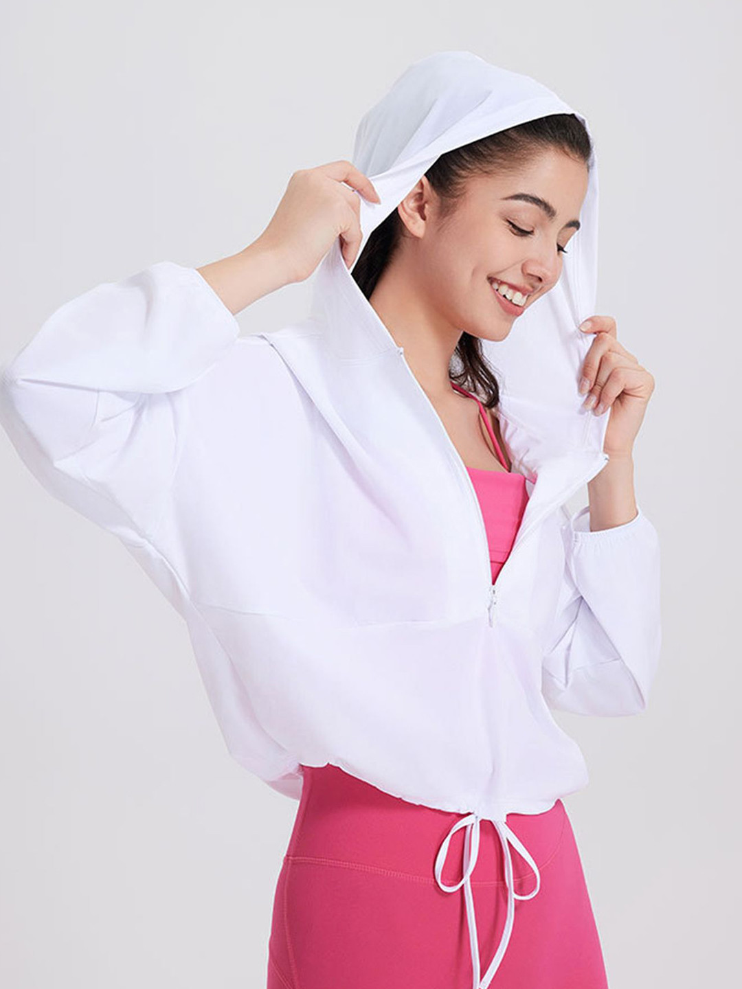 LULU & SKY Loose Activewear Lightweight Hoodie Top