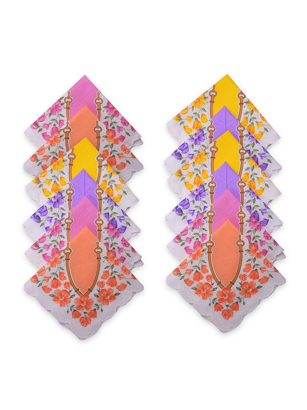 Kuber Industries Pack Of 12 Printed Handkerchief