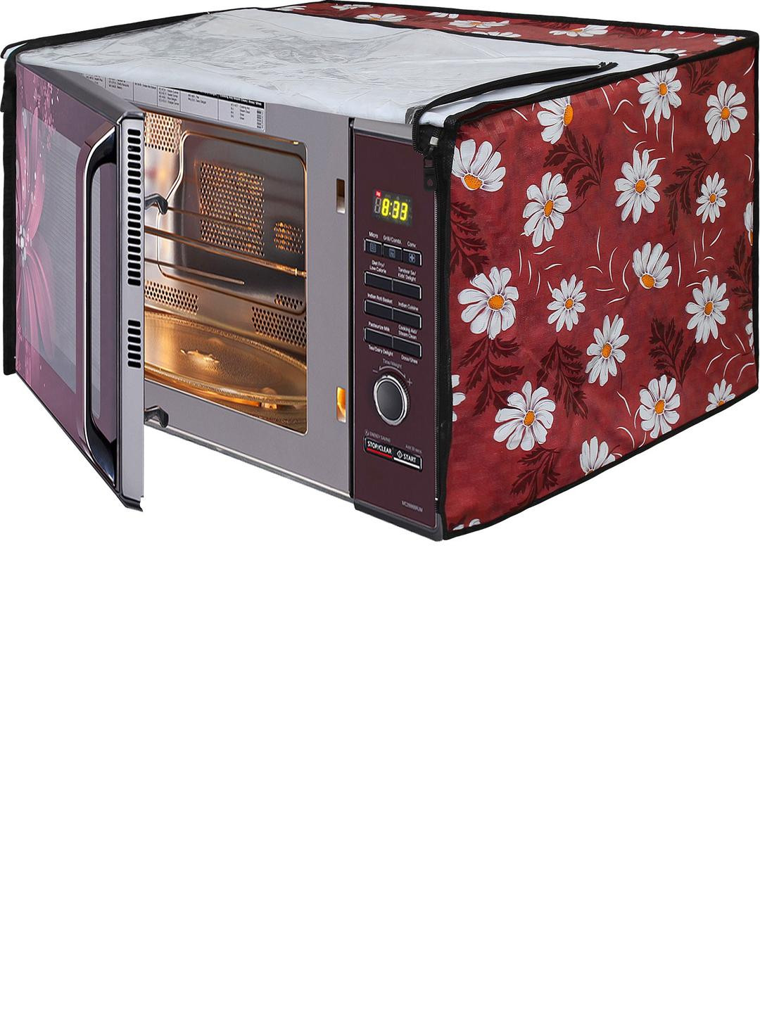 Wings Star Multi Color Floral Printed Microwave Oven Covers