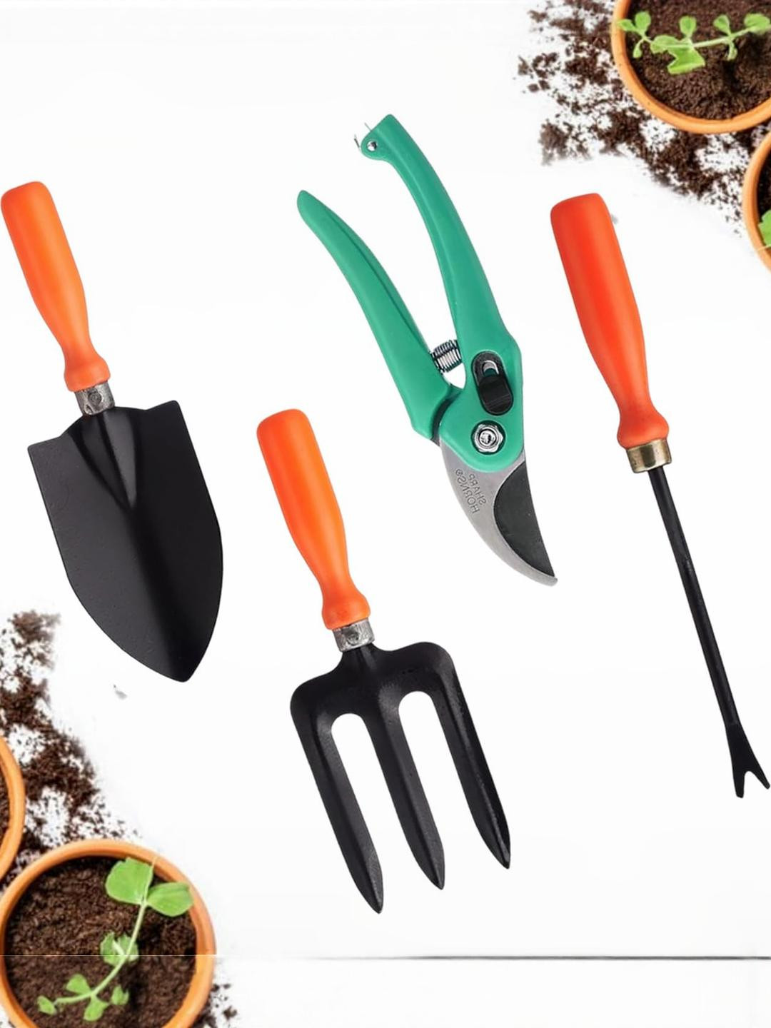 Go Hooked Pack of 4 Rust Resistant Gardening Tool Kit