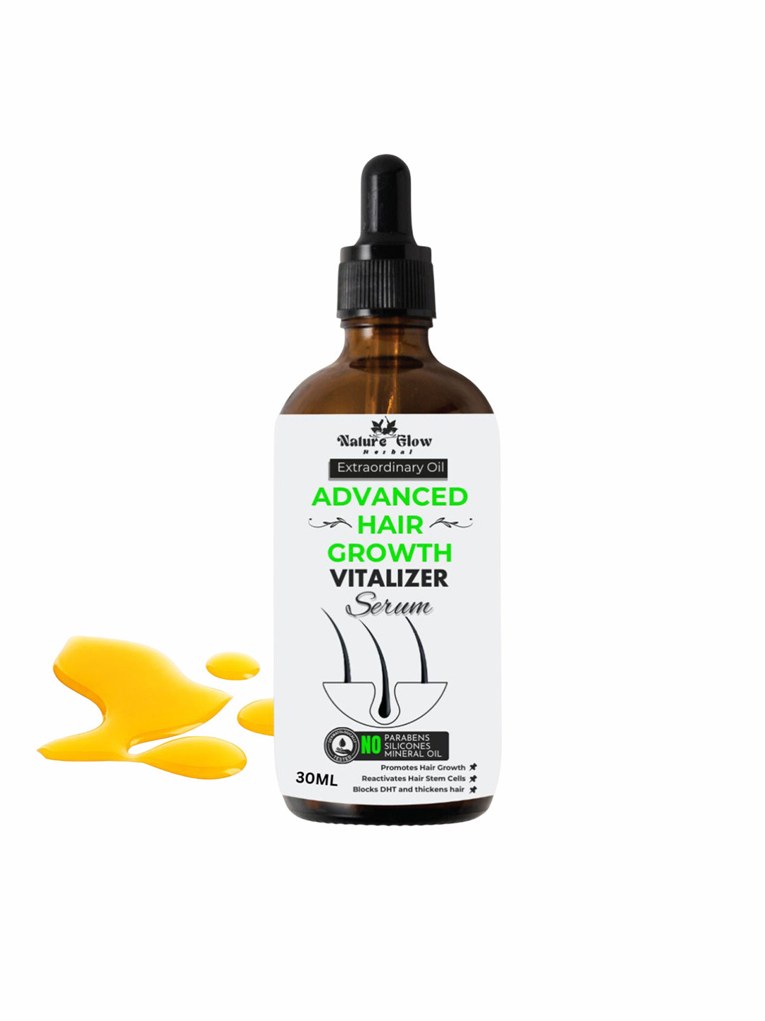 Nature Glow Herbal Advanced Hair Growth Vitalizer Serum - 30 ml
