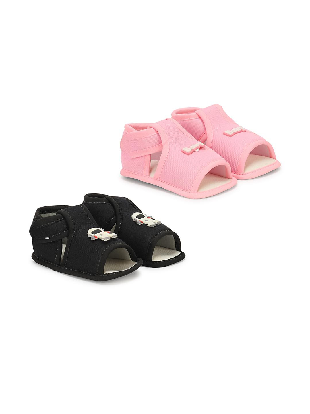Dhairya Collection Unisex Kids Set Of 2 Cotton Avengers Booties