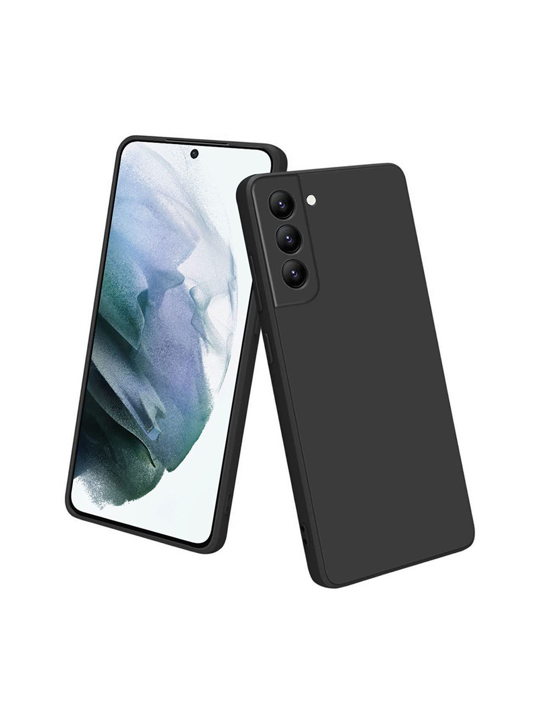 LIRAMARK Solid Samsung Galaxy S21 Plus Silicone Impact Resistant Soft Back Case