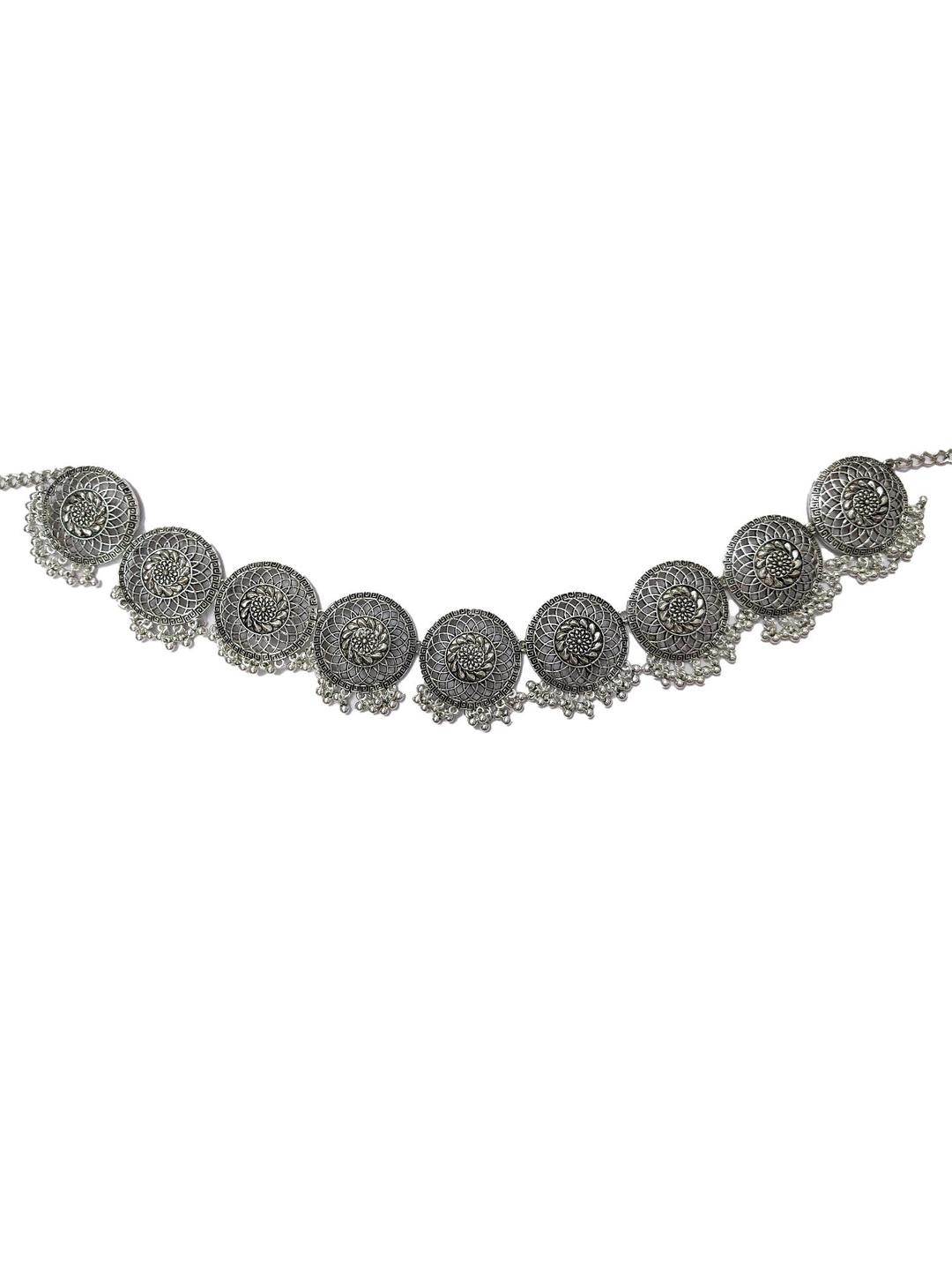 WomenSky Women Silver Saree Accessories
