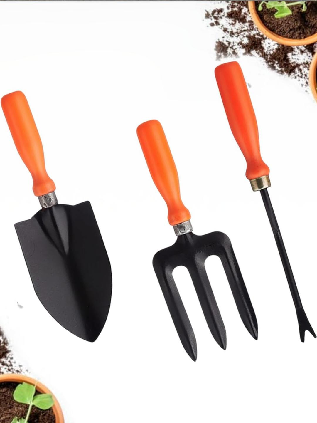 Go Hooked Garden Tools With Soft Grip Handles Garden Accessories - Set Of 3