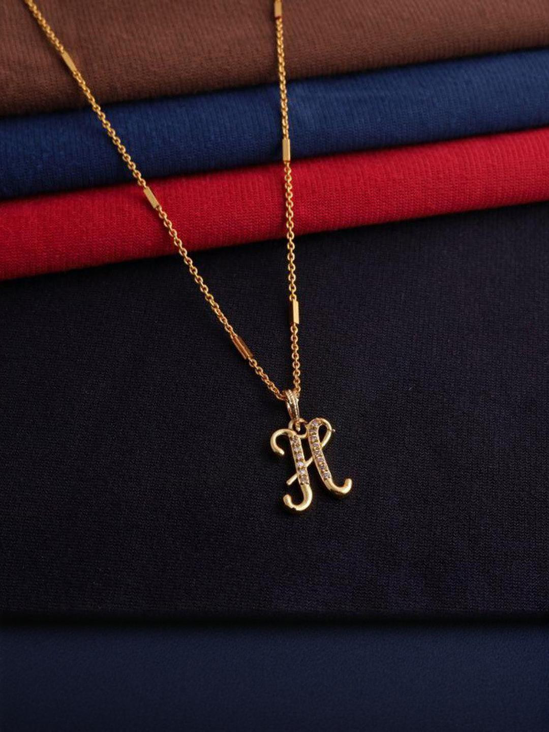 CLONEO Gold-Plated Letter H Pendant