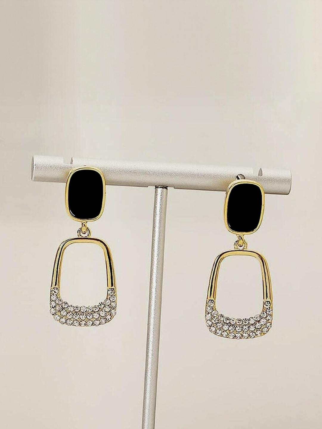 AKISON JEWELS Geometric Drop Earrings