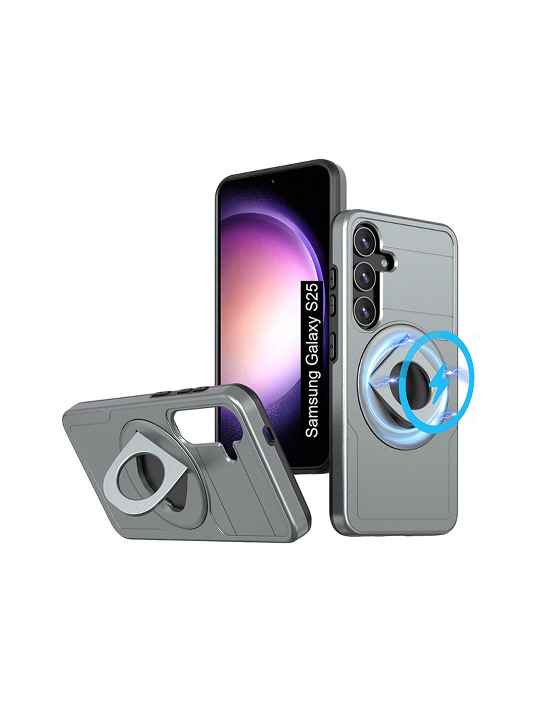 Luxury Kase Solid Samsung Galaxy S25 5G Shockproof Rugged Back Case