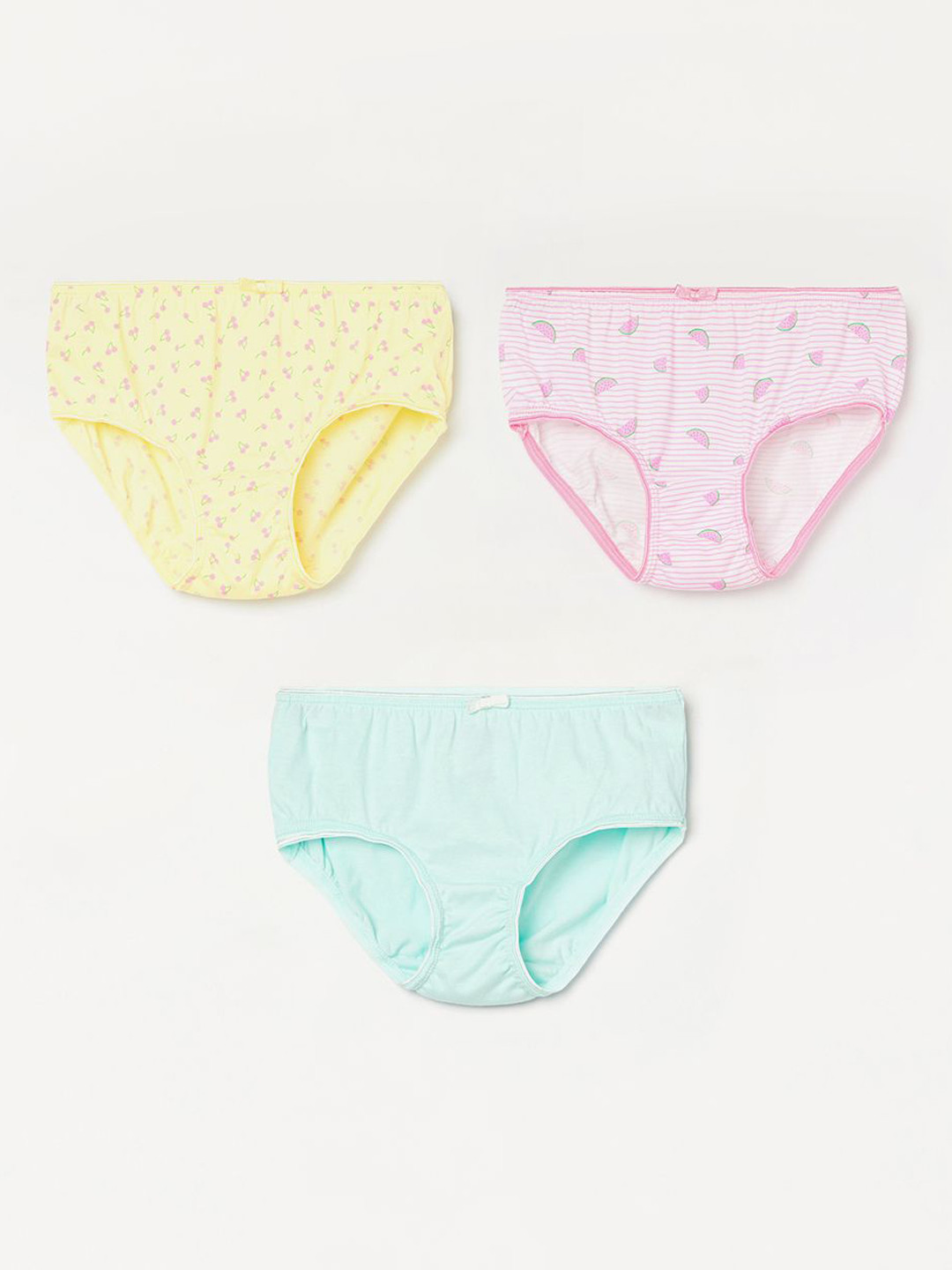 Fame Forever by Lifestyle Girls Pack Of 3 Printed Cotton Basic Briefs 1000015211499-MIX