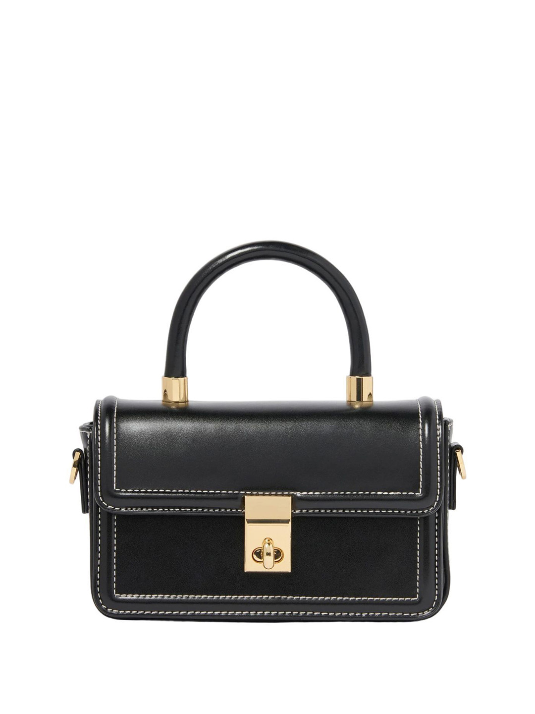 Forever New PU Structured Percy Mini Lock Top Sling Bag