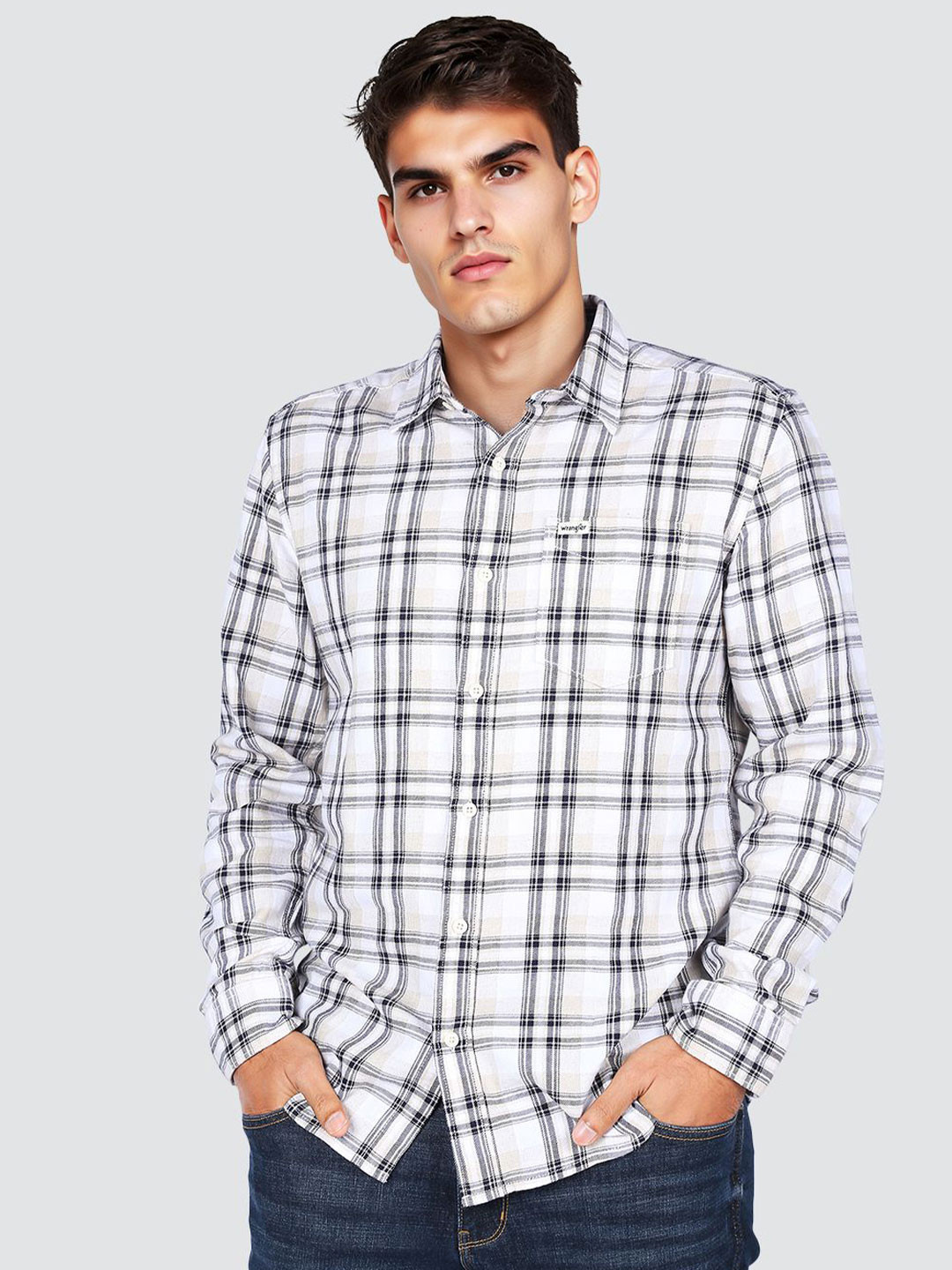 Wrangler Cotton Checked Casual Shirt