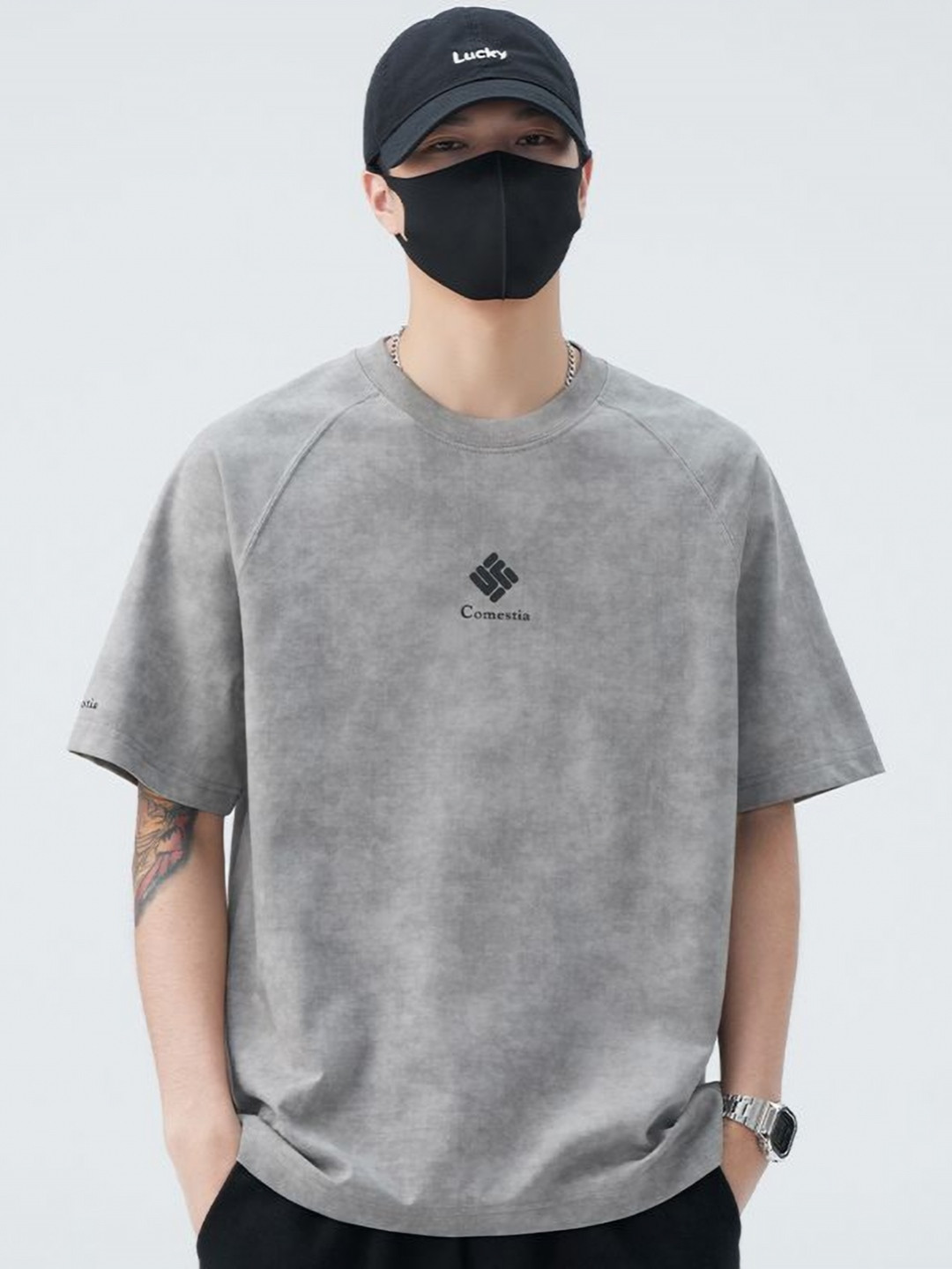 Comesia Brand Logo Round Neck T-shirt