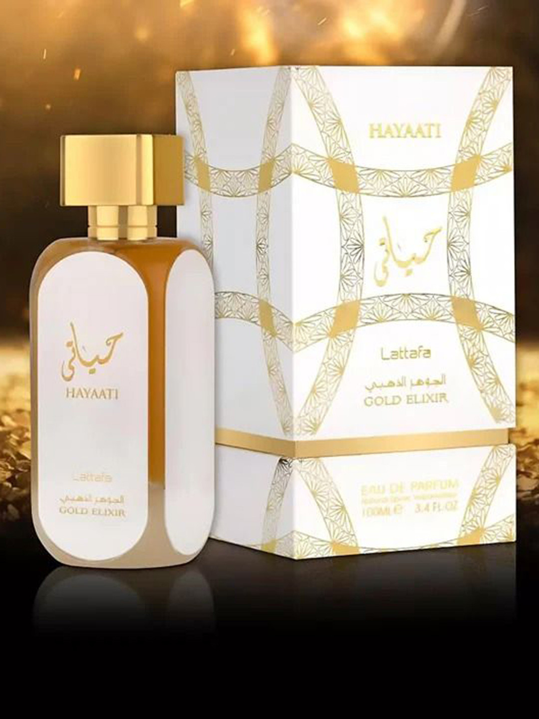 Lattafa Hayaati Gold Elixir Long Lasting Eau De Parfum- 100 ml
