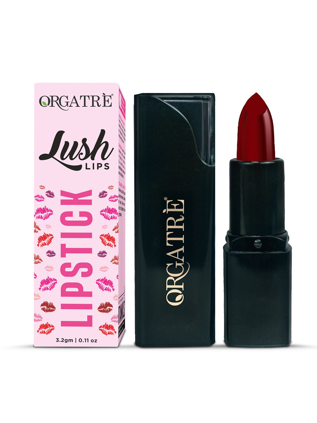 Orgatre Lush Long Lasting Bullet Lipstick - 3.2 g - Garnet Berry - 41