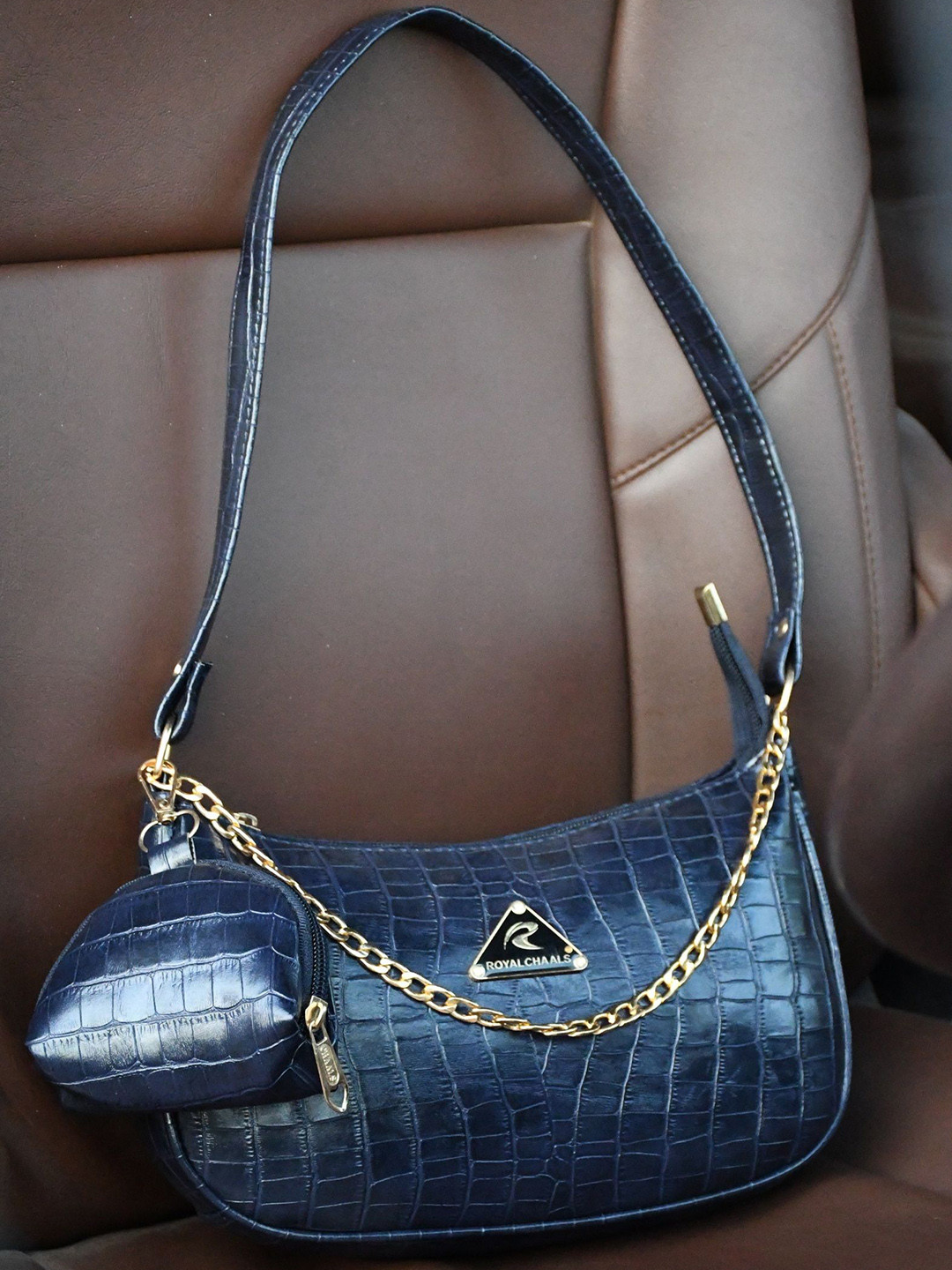 ROYAL CHAALS Textured Crossbody Sling Bag Comes With pouch