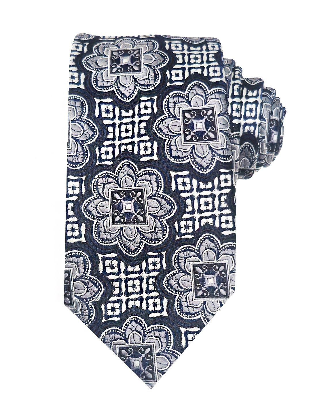 Leonardi Men Woven Design Skinny Tie