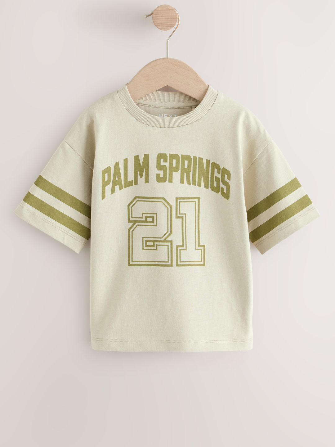 NEXT Boys Relaxed Fit Typography Print Pure Cotton T-Shirt
