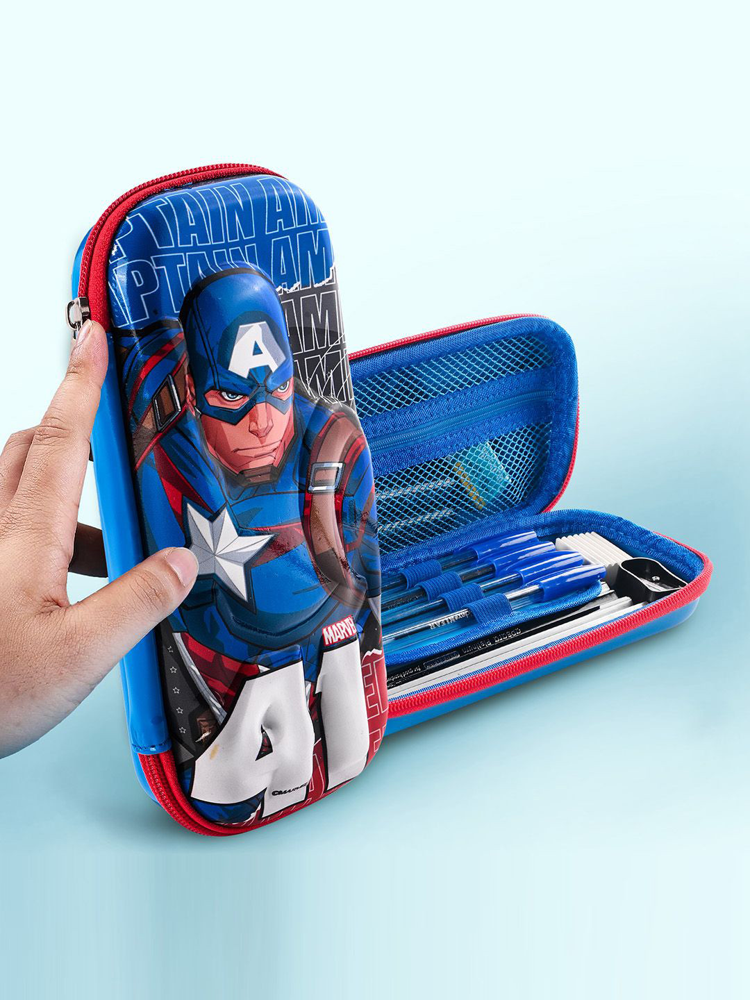 Kuber Industries Printed Waterproof 3D Pencil Box