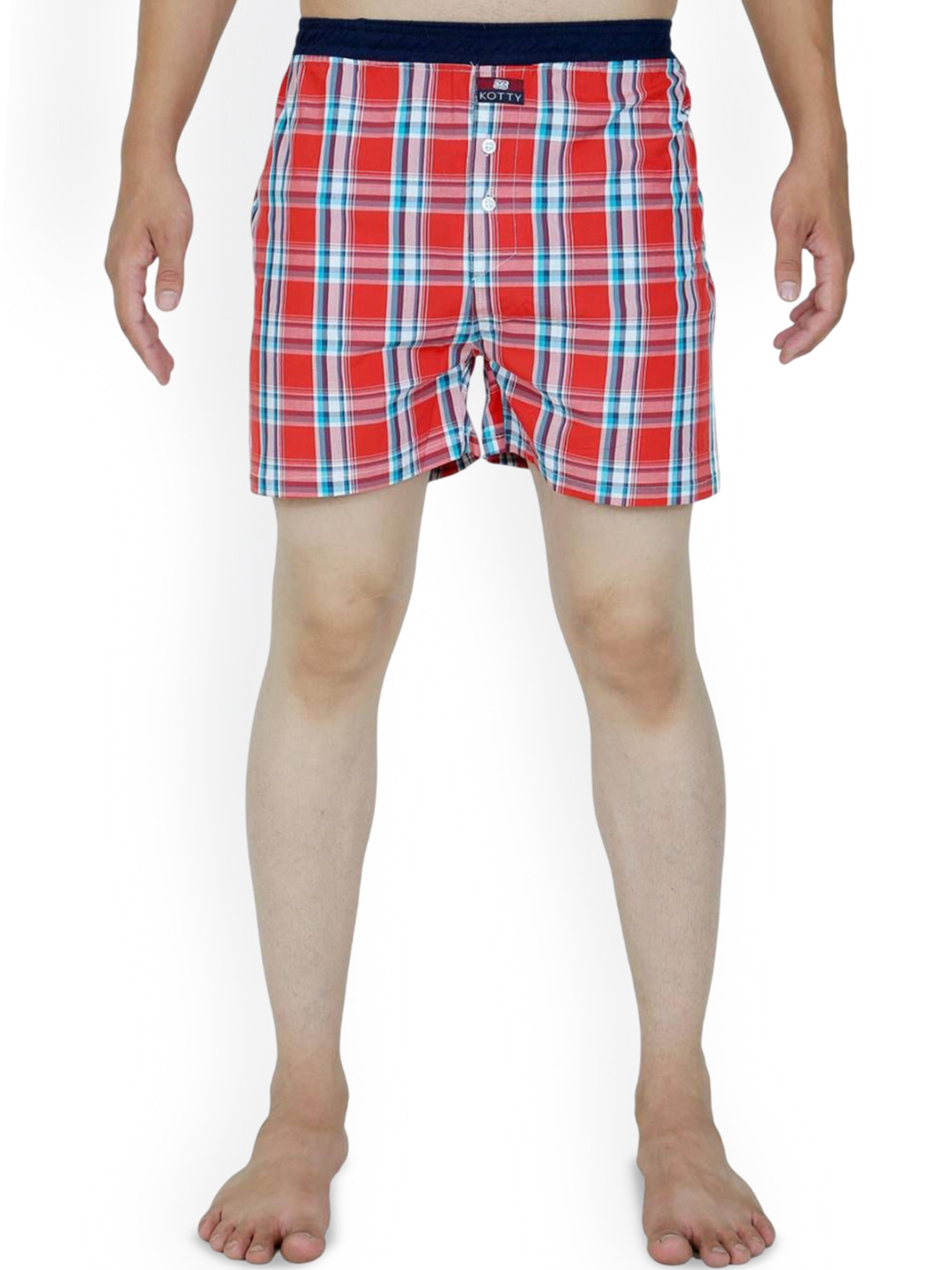 Kotty Men Checked Mid-Rise Boxer KTTNEWBOXER25S