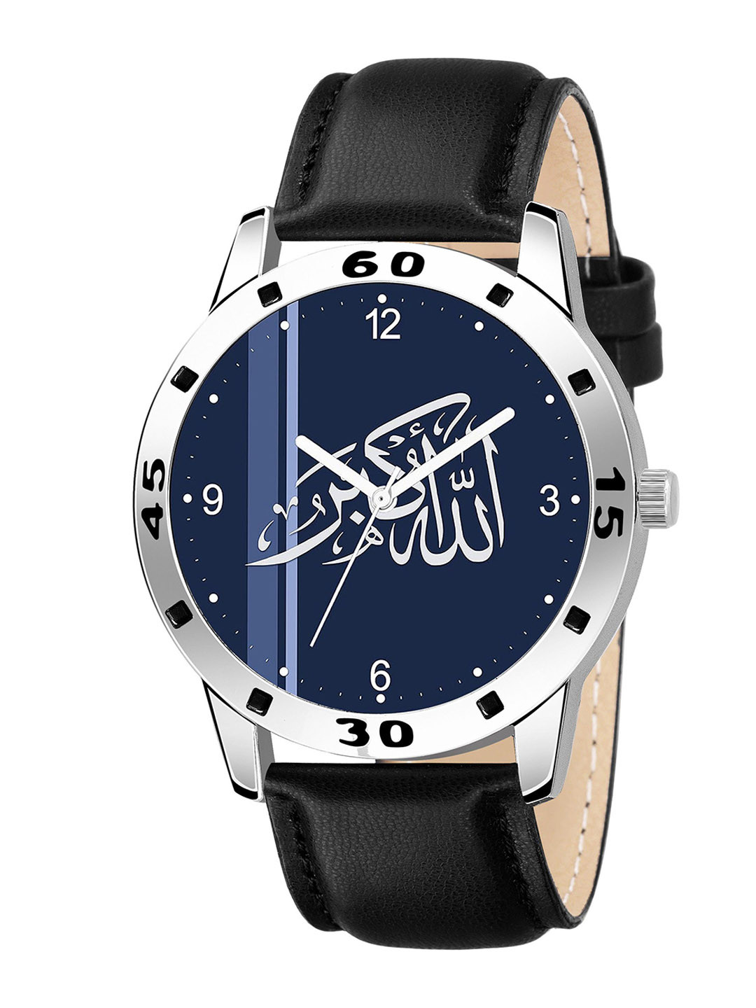 CSAMON Men Dial & Bracelet Style Straps Watch AeviyoSLV Islamic NUM06 BLK Chikani L