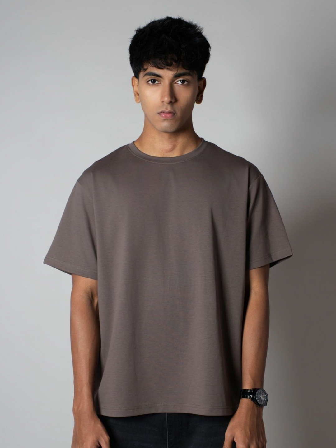 HOP HEAD Round Neck Drop Shoulder Sleeves Oversized Cotton T-shirt