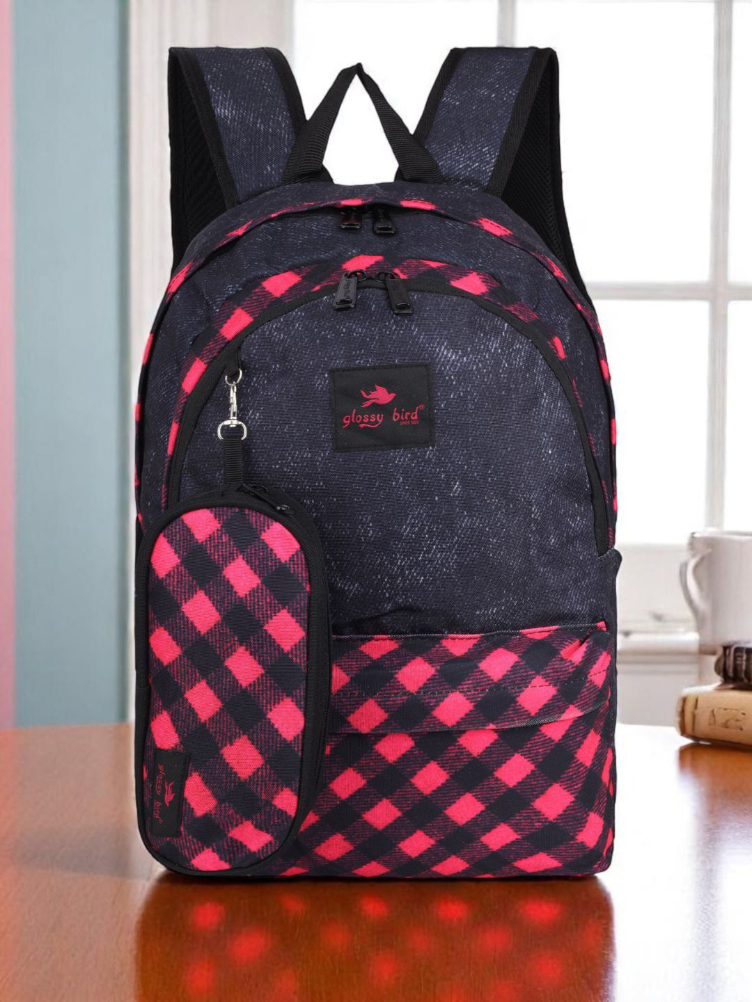ECHOBOOMERS Unisex Yoke-Style Water-Resistant Backpack
