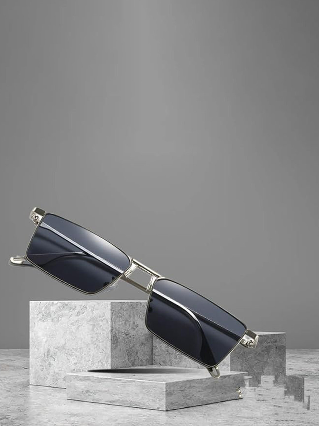 DEXENT COLLECTION Unisex Square Sunglasses 614 Silver