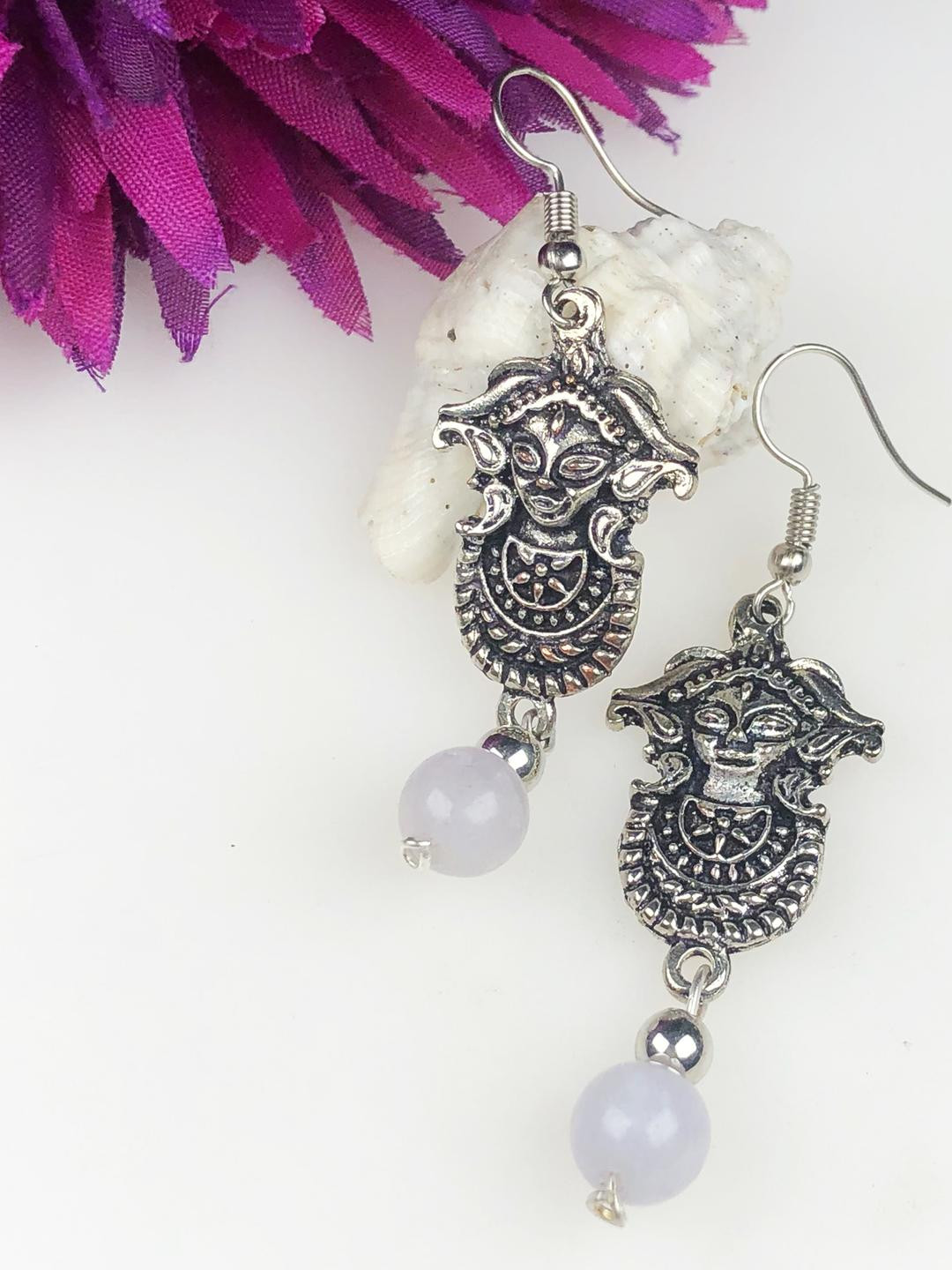 Handmade Natural Gemstone Dazzling White Aga